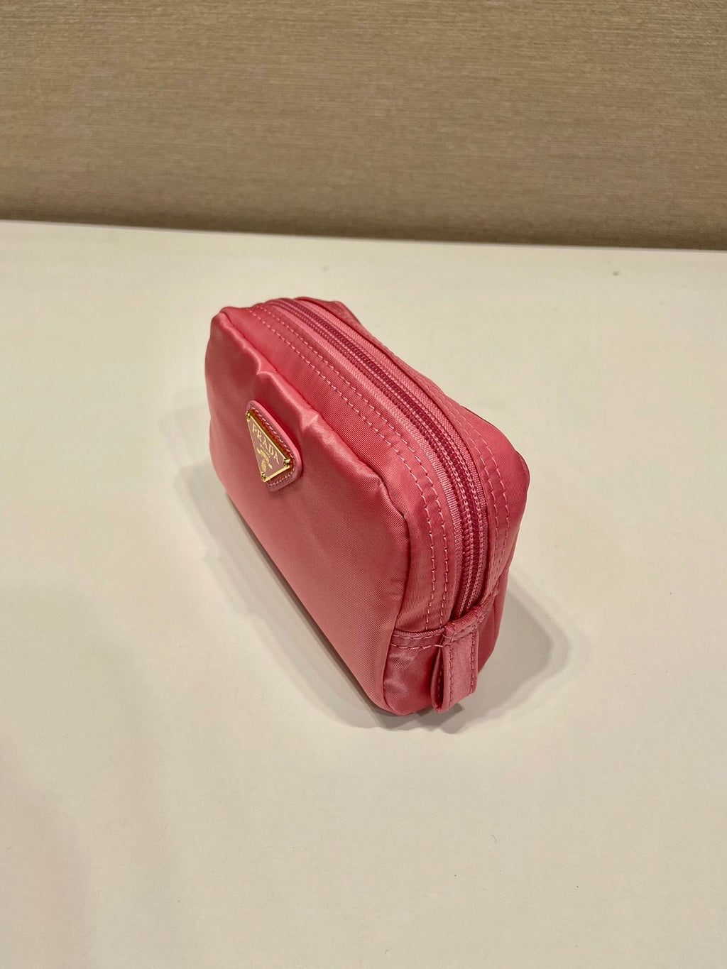 PRADA CLUTCH 12 IN CANDY PINK RE-NYLON