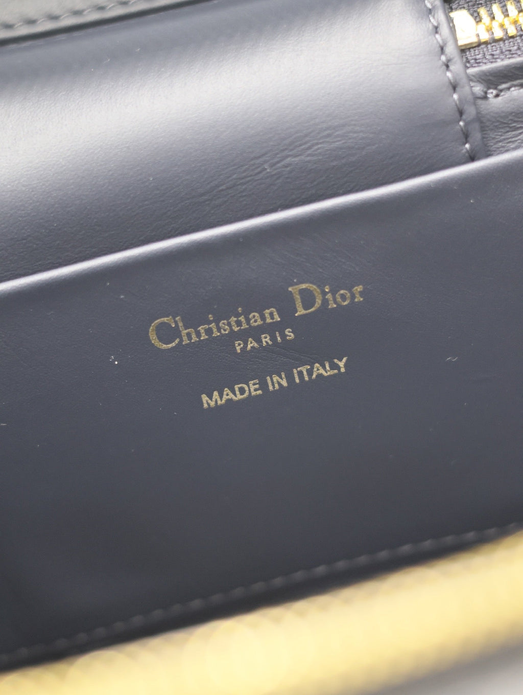 DIOR CARO SMALL 20 VANITY CASE IN CERULEAN BLUE MONOGRAM DENIM