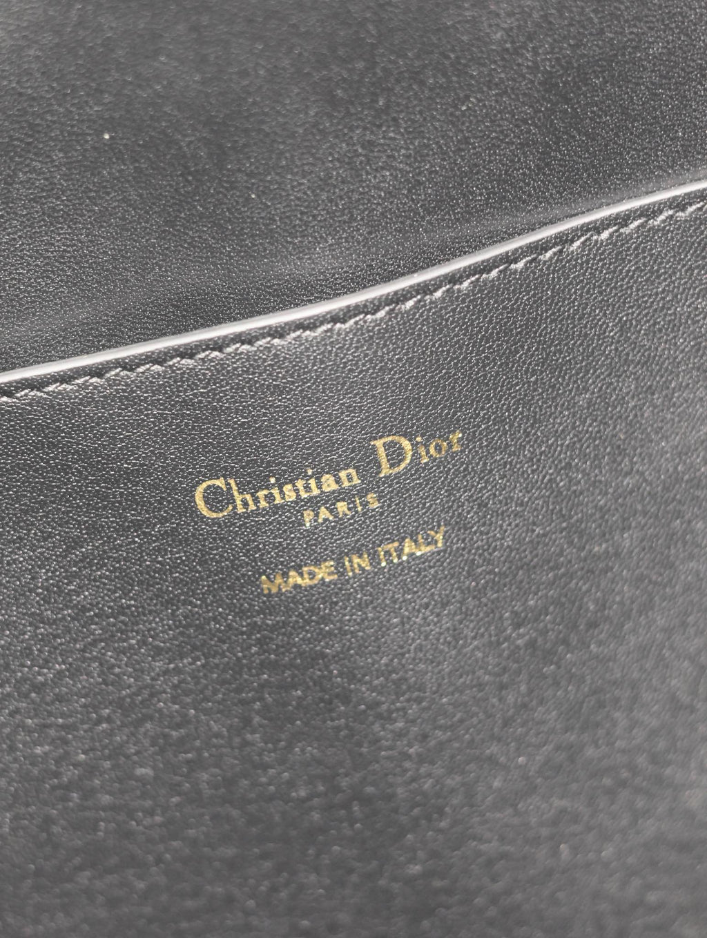 DIOR MEDIUM 34 NOLITA BAG IN BLACK SMOOTH CALFSKIN