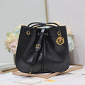 DIOR MEDIUM 34 NOLITA BAG IN BLACK SMOOTH CALFSKIN