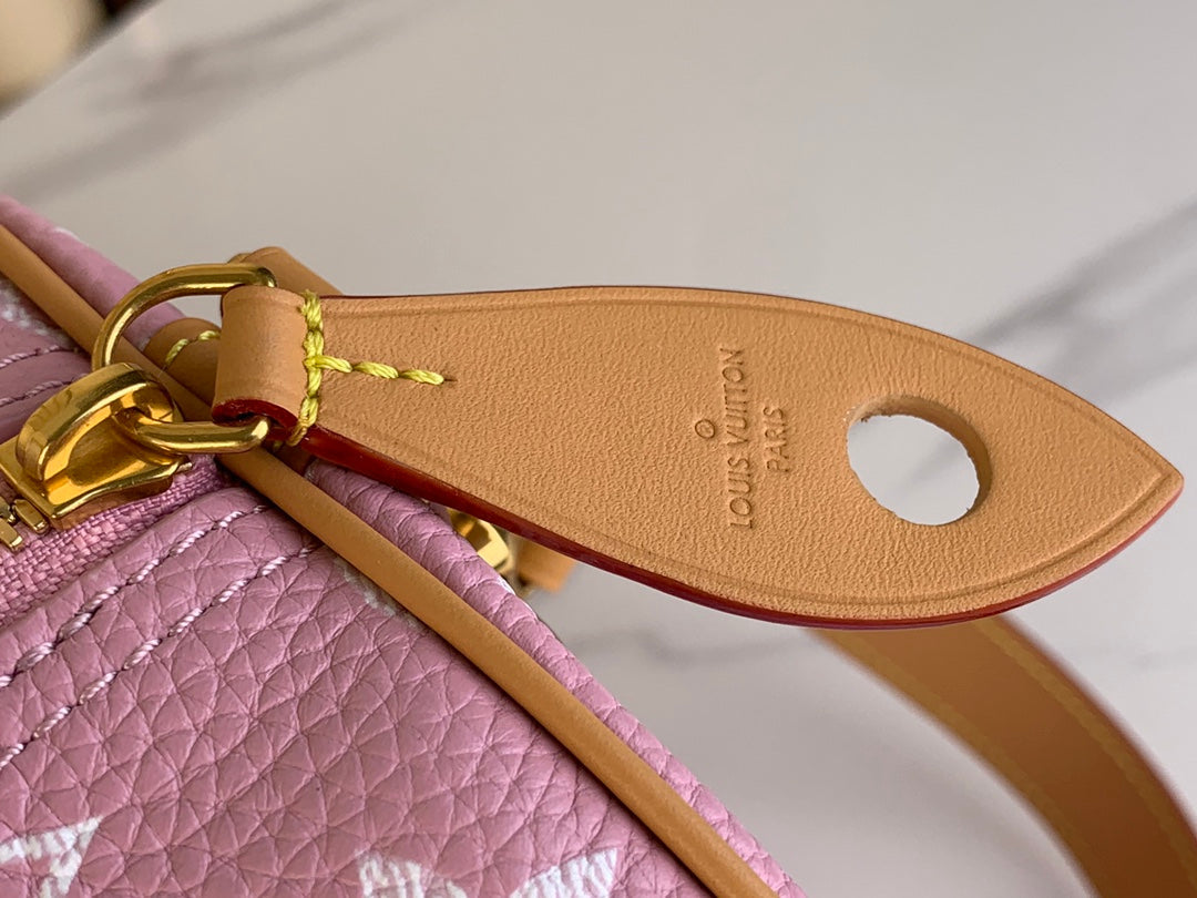 LOUIS VUITTON SPEEDY P9 BANDOULIÈRE 40 IN FLAMINGO PINK MONOGRAM CALFSKIN