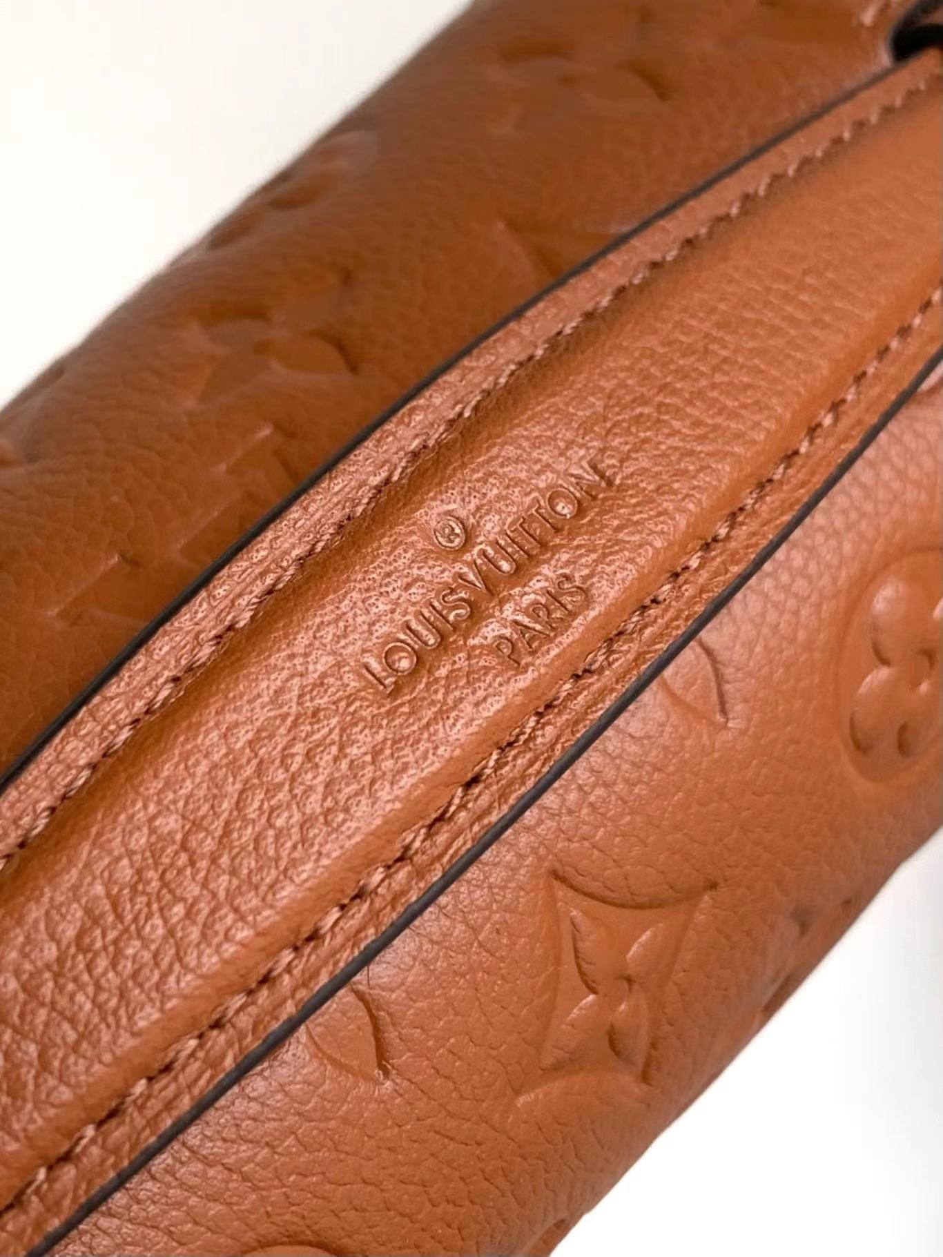 LOUIS VUITTON POCHETTE MÉTIS 25 IN COGNAC MONOGRAM EMPREINTE LEATHER GOLD HARDWARE