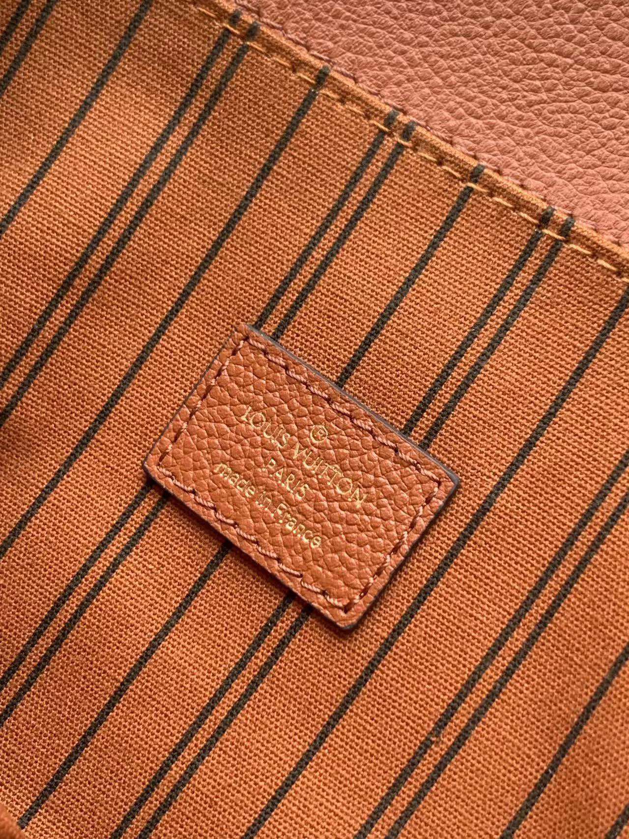 LOUIS VUITTON POCHETTE MÉTIS 25 IN COGNAC MONOGRAM EMPREINTE LEATHER GOLD HARDWARE