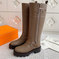HERMES JAIME BOOT IN CEDAR BROWN CALFSKIN
