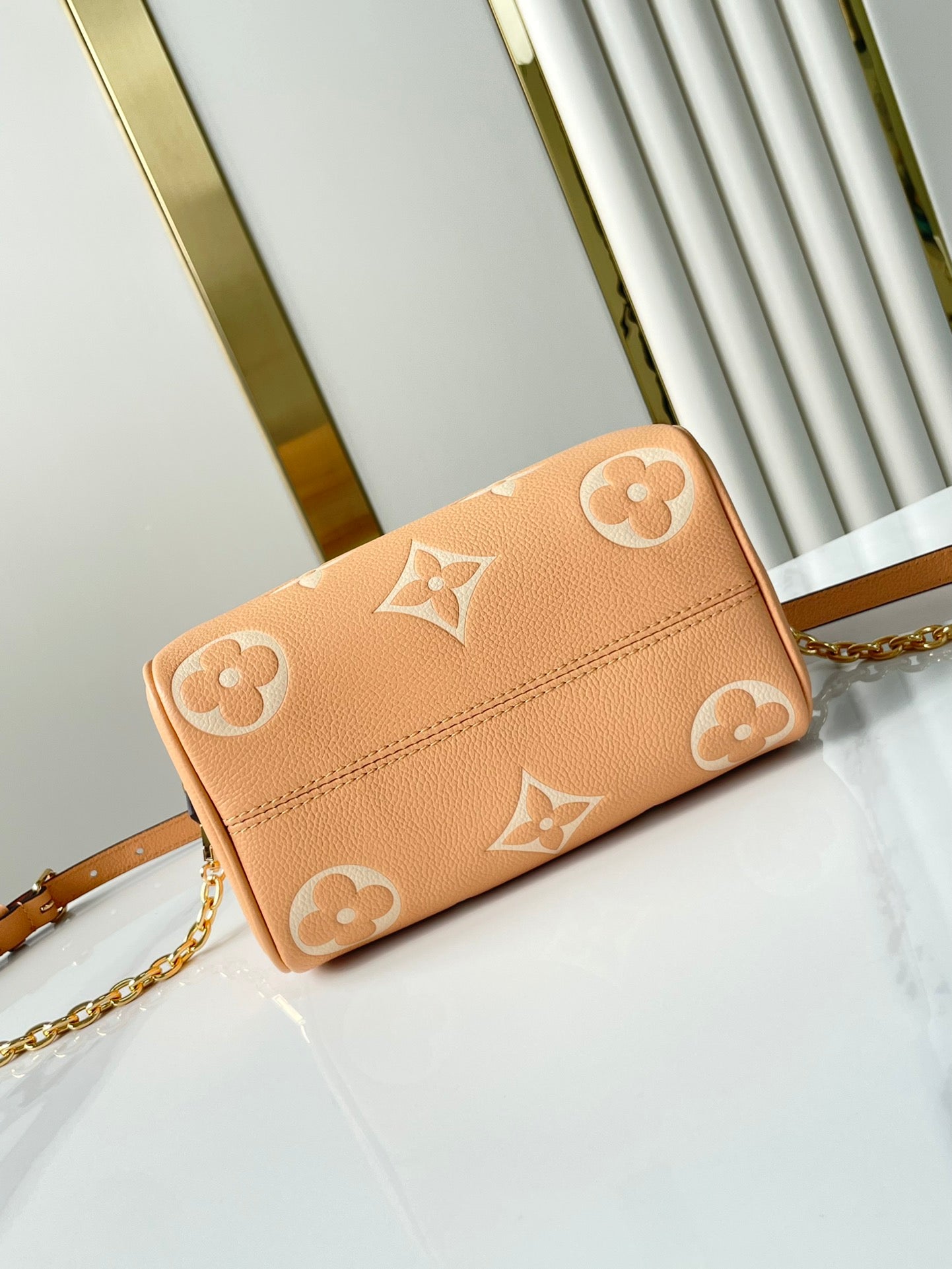 LOUIS VUITTON SPEEDY BANDOULIÈRE 20 IN ARIZONA CREAM MONOGRAM EMPREINTE LEATHER