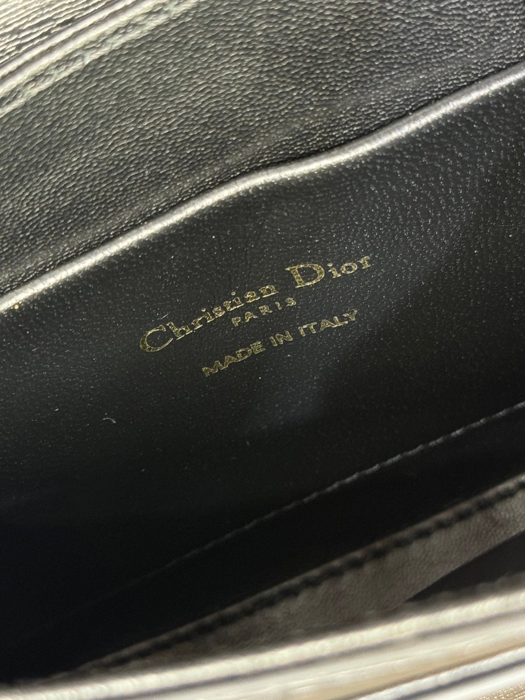 DIOR SMALL 19 MONTAIGNE AVENUE TOP HANDLE BAG BLACK SMOOTH CALFSKIN