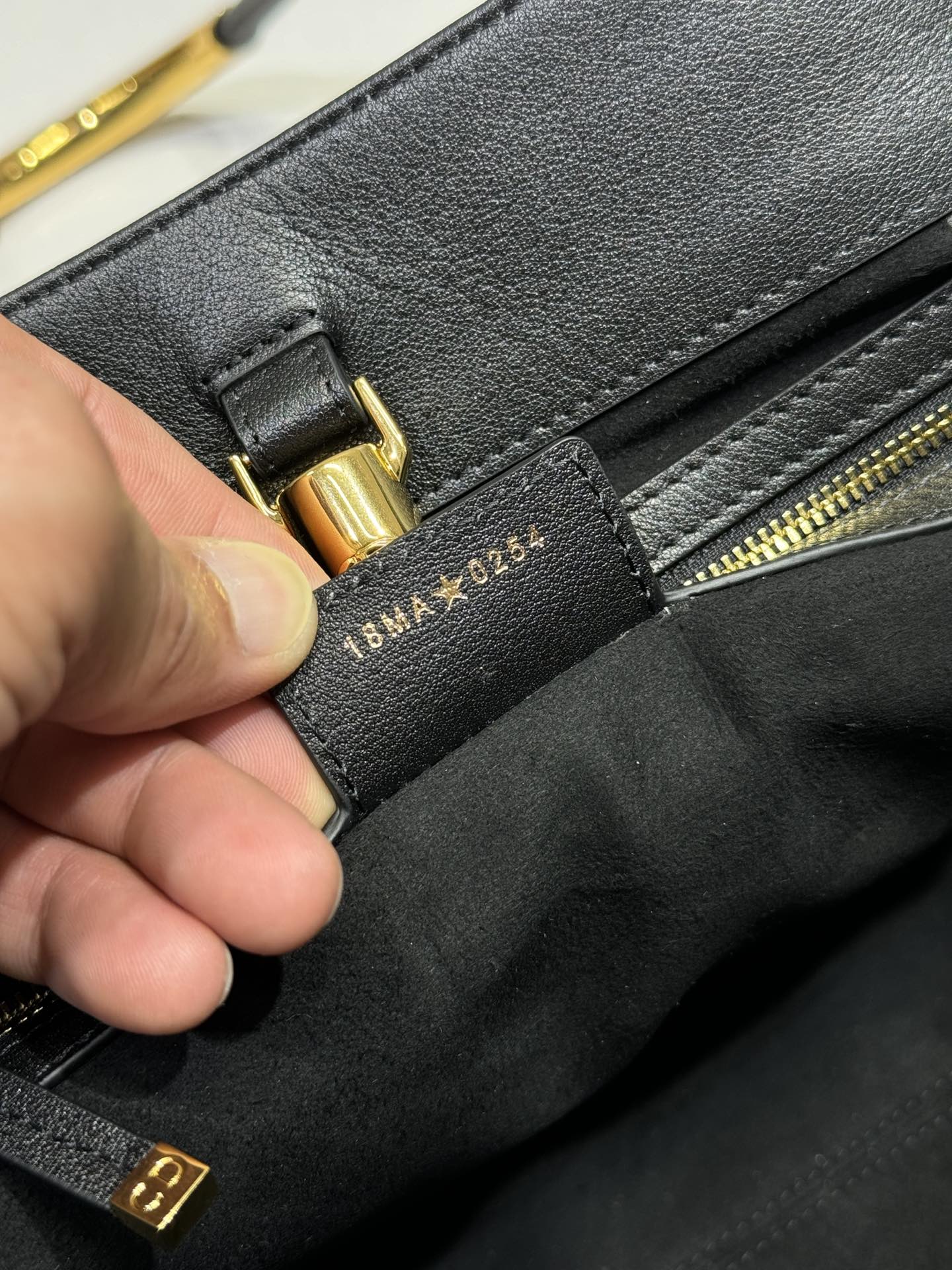 DIOR LARGE 41 TOUJOURS BAG IN BLACK MACROCANNAGE LAMBSKIN