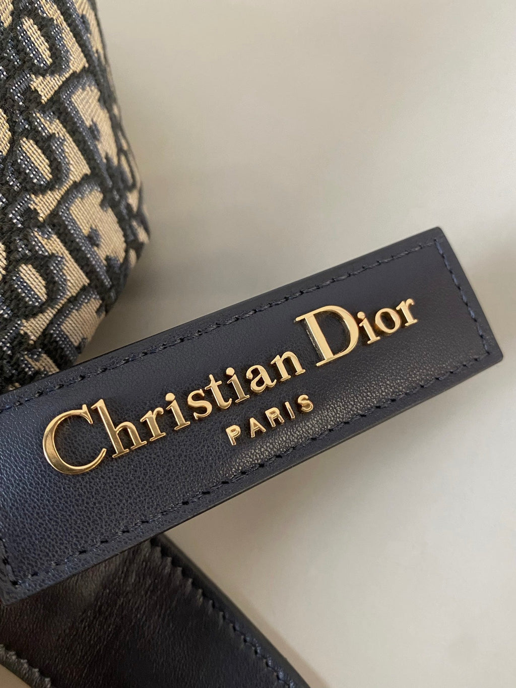 DIOR LARGE D-JOURNEY SHOULDER BAG 33 IN BLACK MONOGRAM OBLIQUE JACQUARD