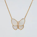 18K Butterfly Pearl Necklace