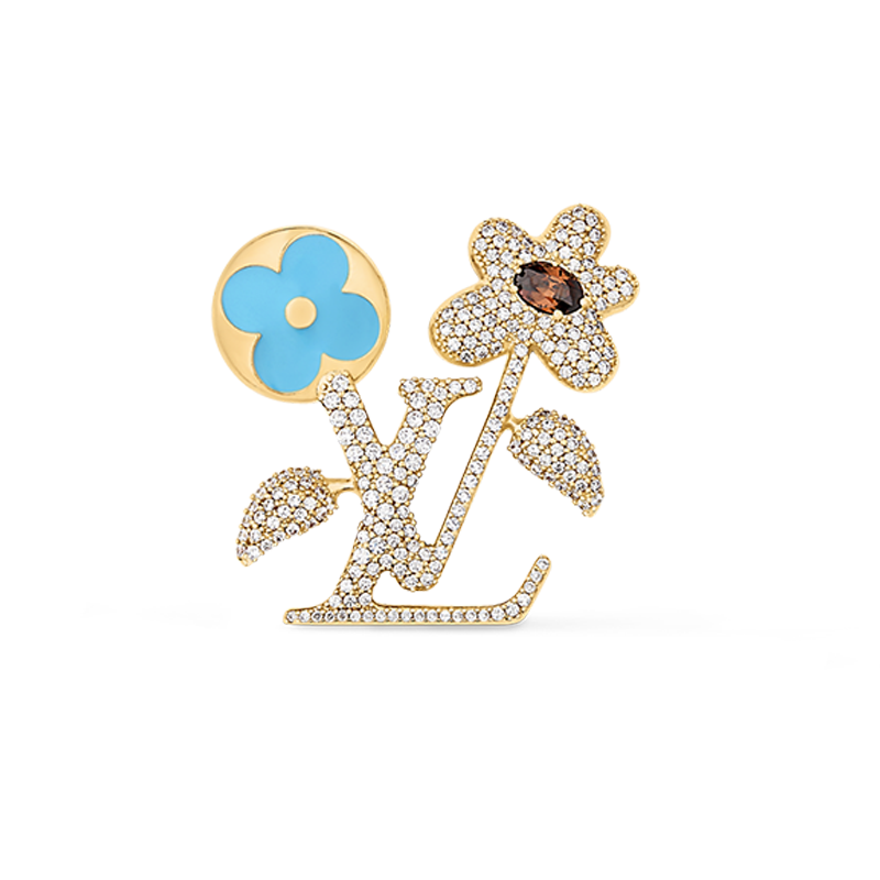 18K Louis Vuitton Blooming Brooch