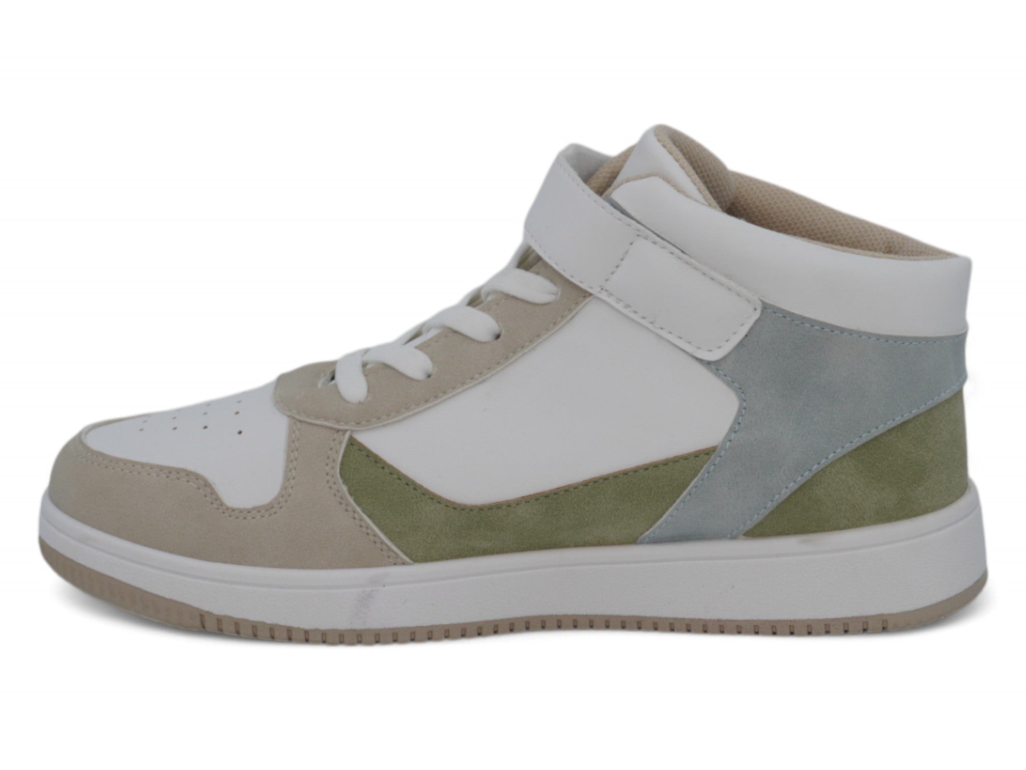 Toddler Gray & Blue High Top Sneaker
