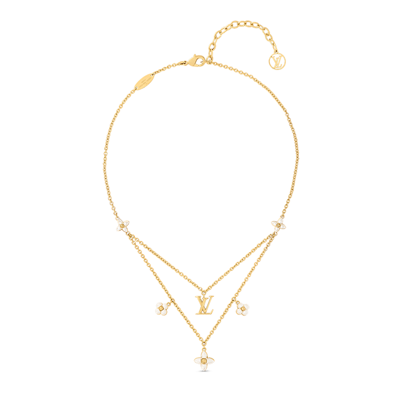 18K Louis Vuitton Floragram Necklace
