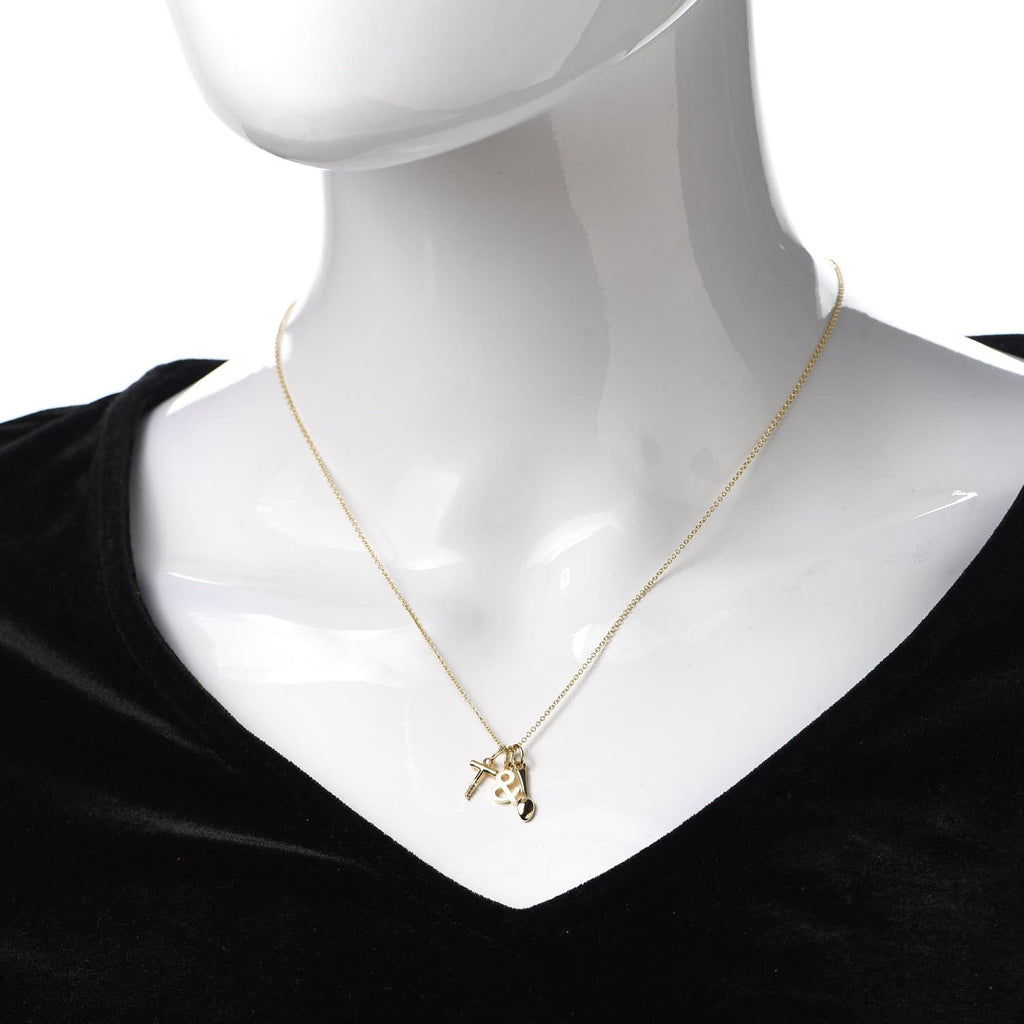 18K Tiffany Wine and Dine Pendant Necklace