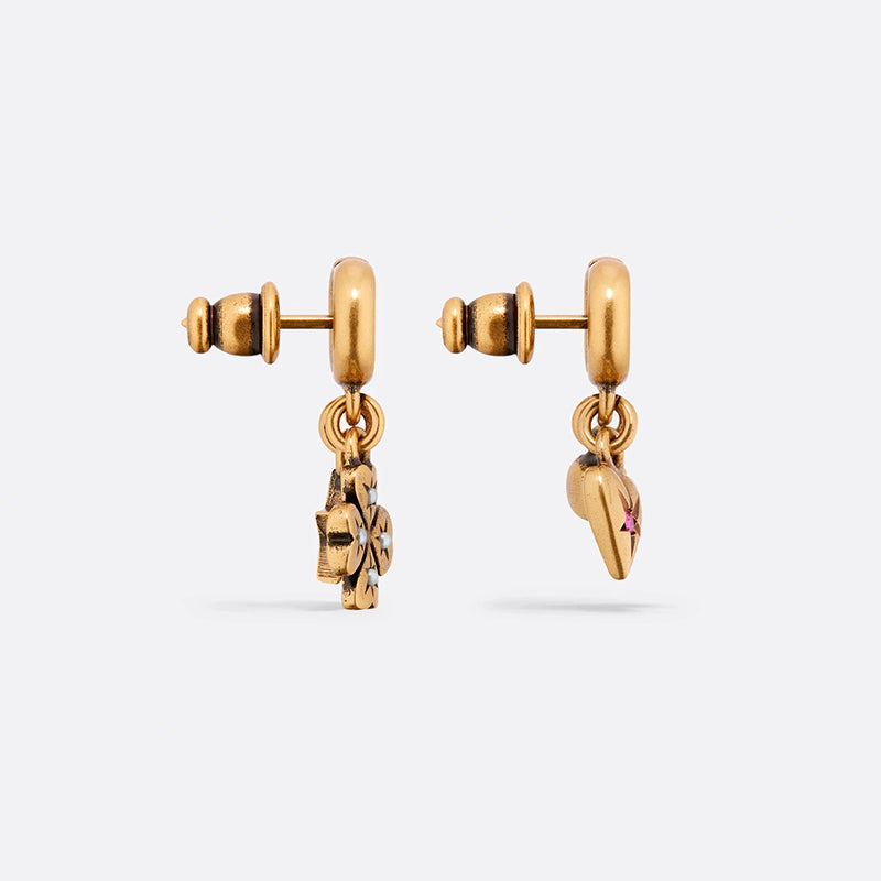 18K Dior Lucky Charms Earrings