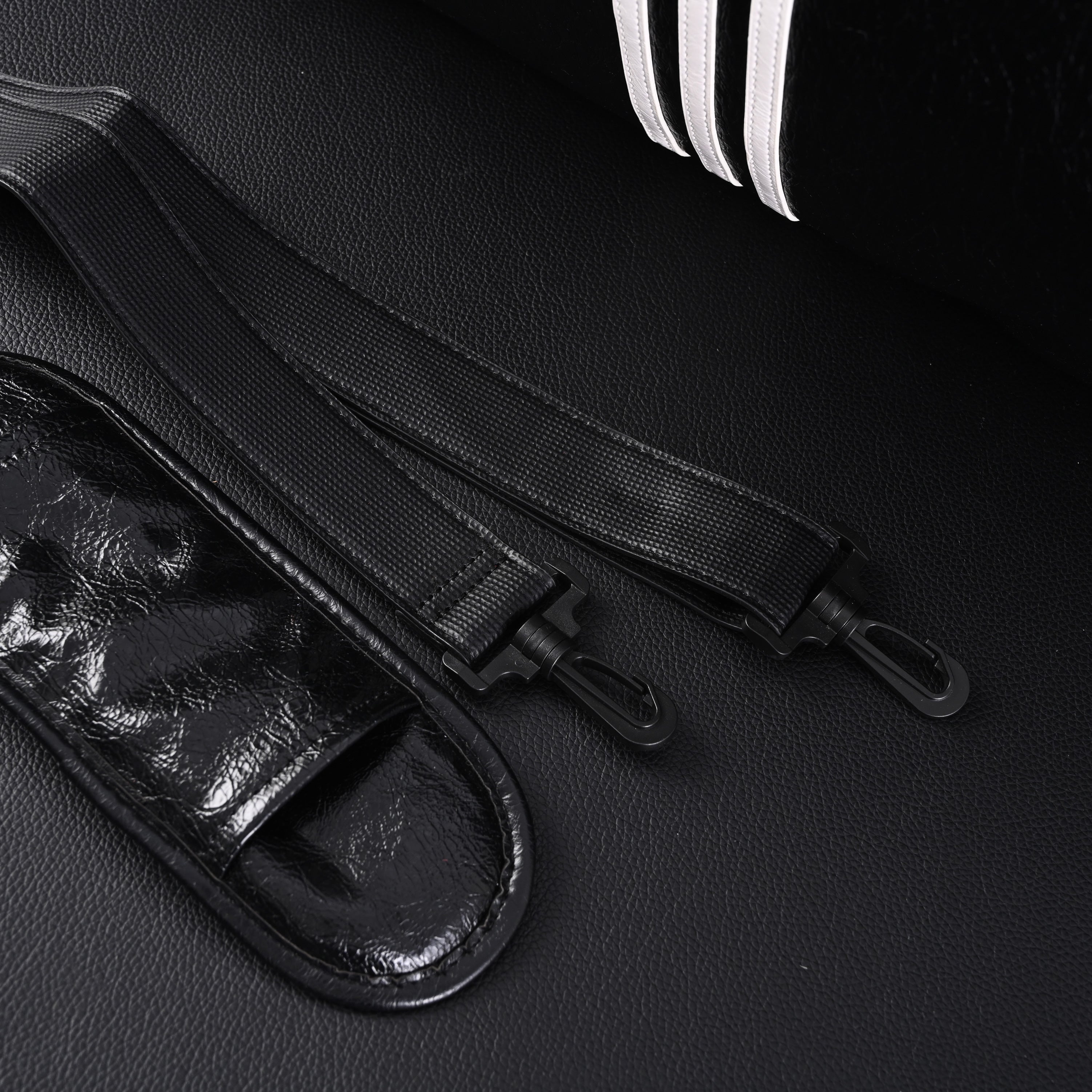 Balenciaga x adidas Large Duffel Travel Bag – Black with Trefoil Logo and Triple Stripes