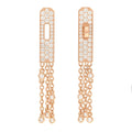 18K Hermes Kelly Gavroche Full Diamond Earrings