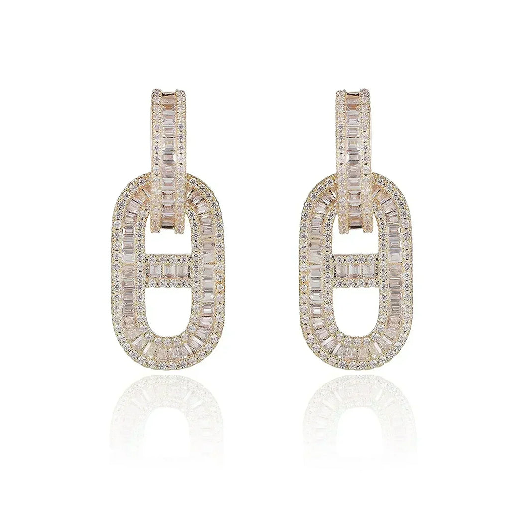 18K Diamonds Hermes Earrings