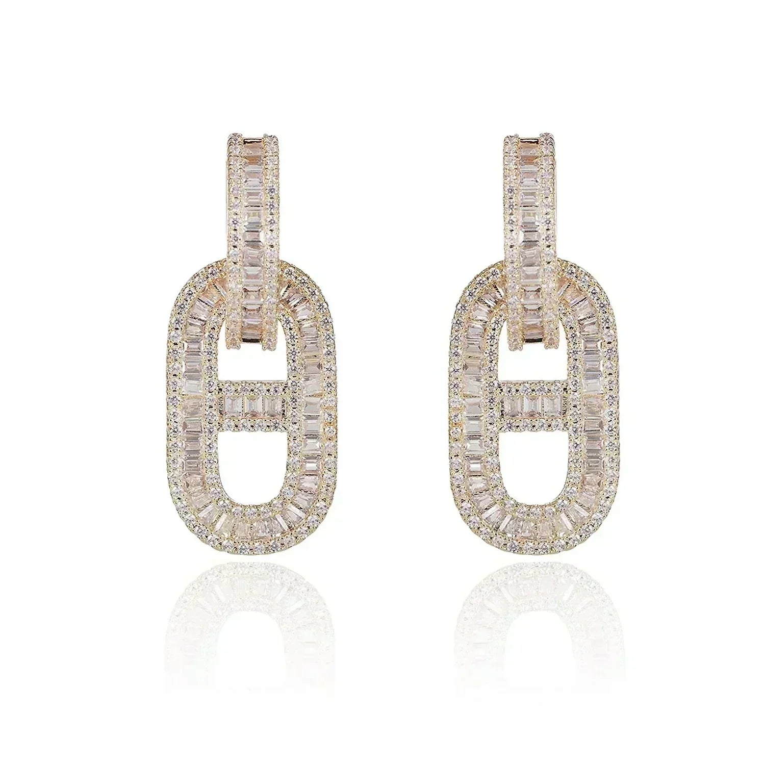 18K Diamonds Hermes Earrings