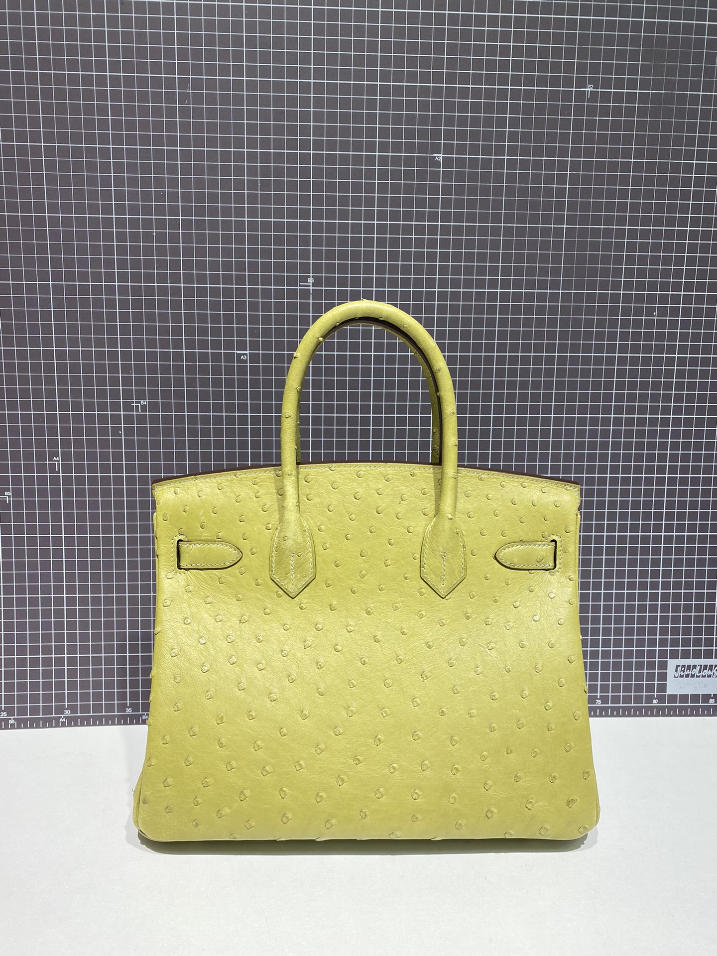HERMES BIRKIN 30CM LIME OSTRICH LEATHER GOLD HARDWARE