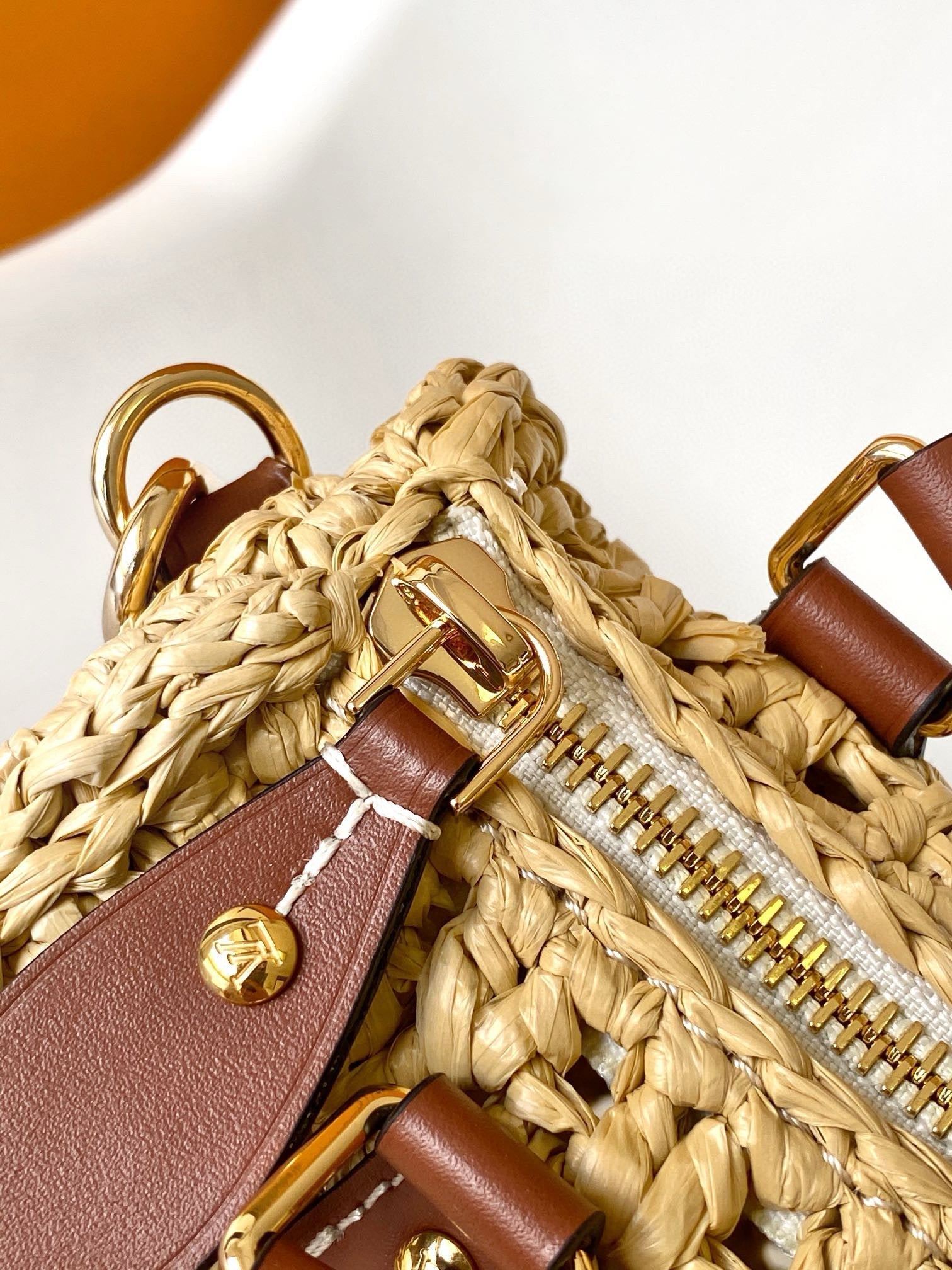 LOUIS VUITTON NANO SPEEDY 16 IN RAFFIA GOLD HARDWARE