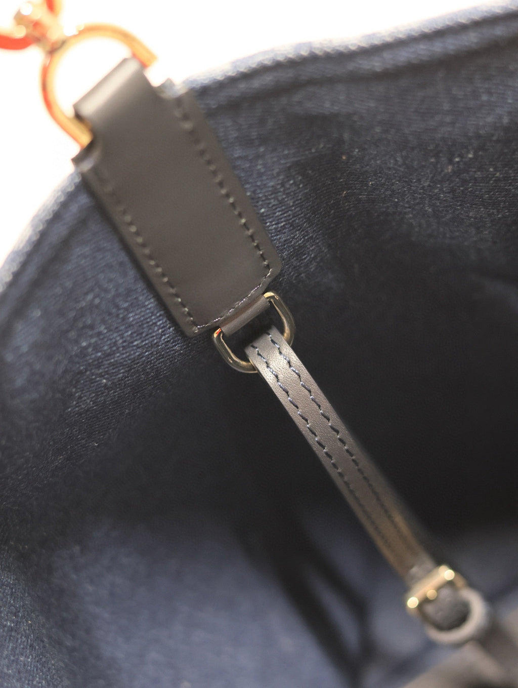 DIOR LARGE TOUJOURS 37 BLUE DENIM OBLIQUE JACQUARD