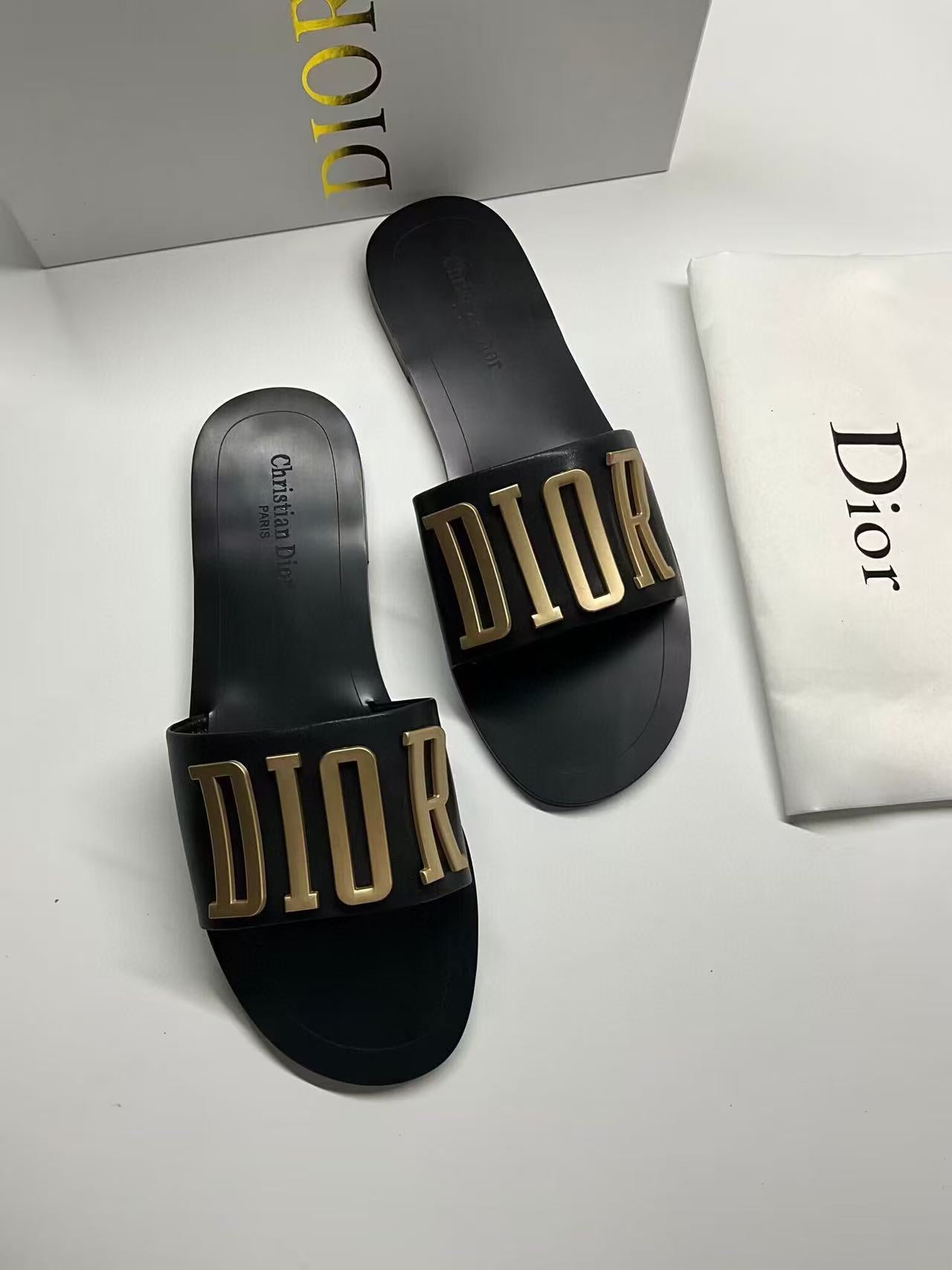 DIOR CD SLIDE REVOLUTION BLACK GHW