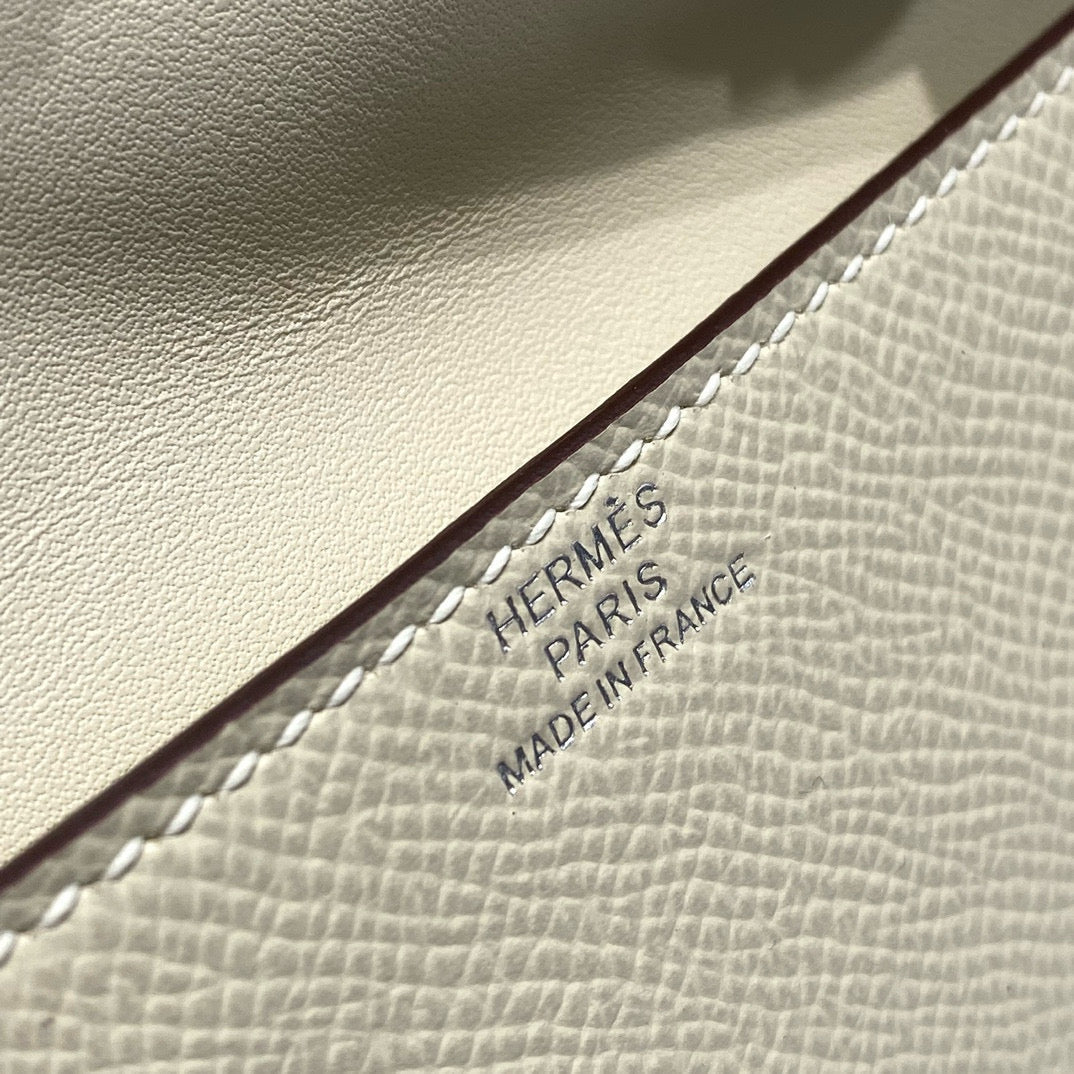 HERMES KELLY DOLL PICTO MINI 18 PINK MIX BROWN CALFSKIN