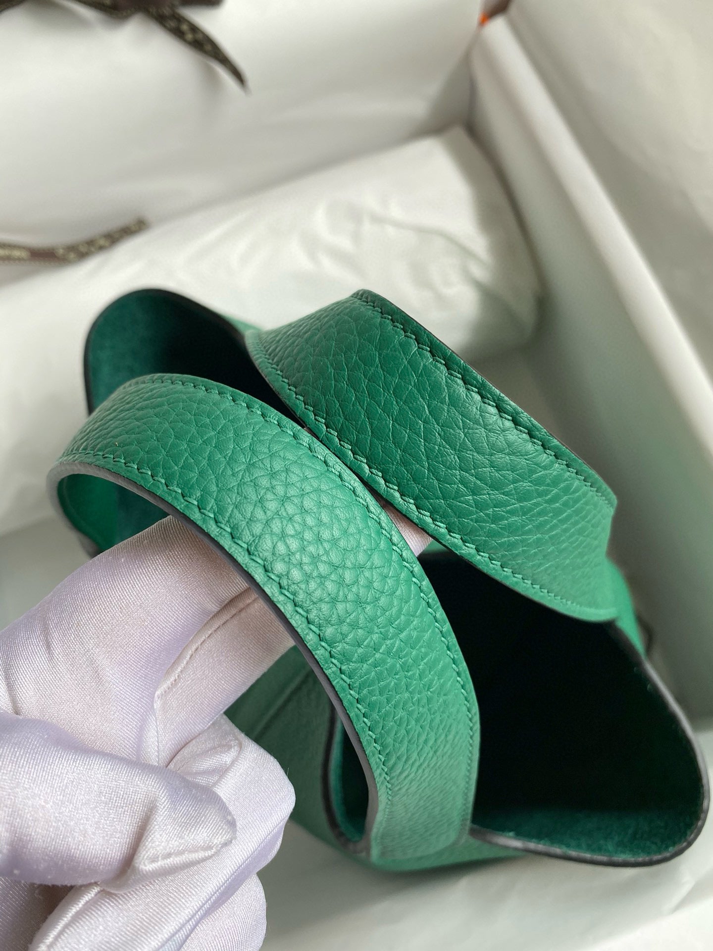 HERMES PICOTIN LOCK 18 EMERALD TOGO GOLD HARDWARE