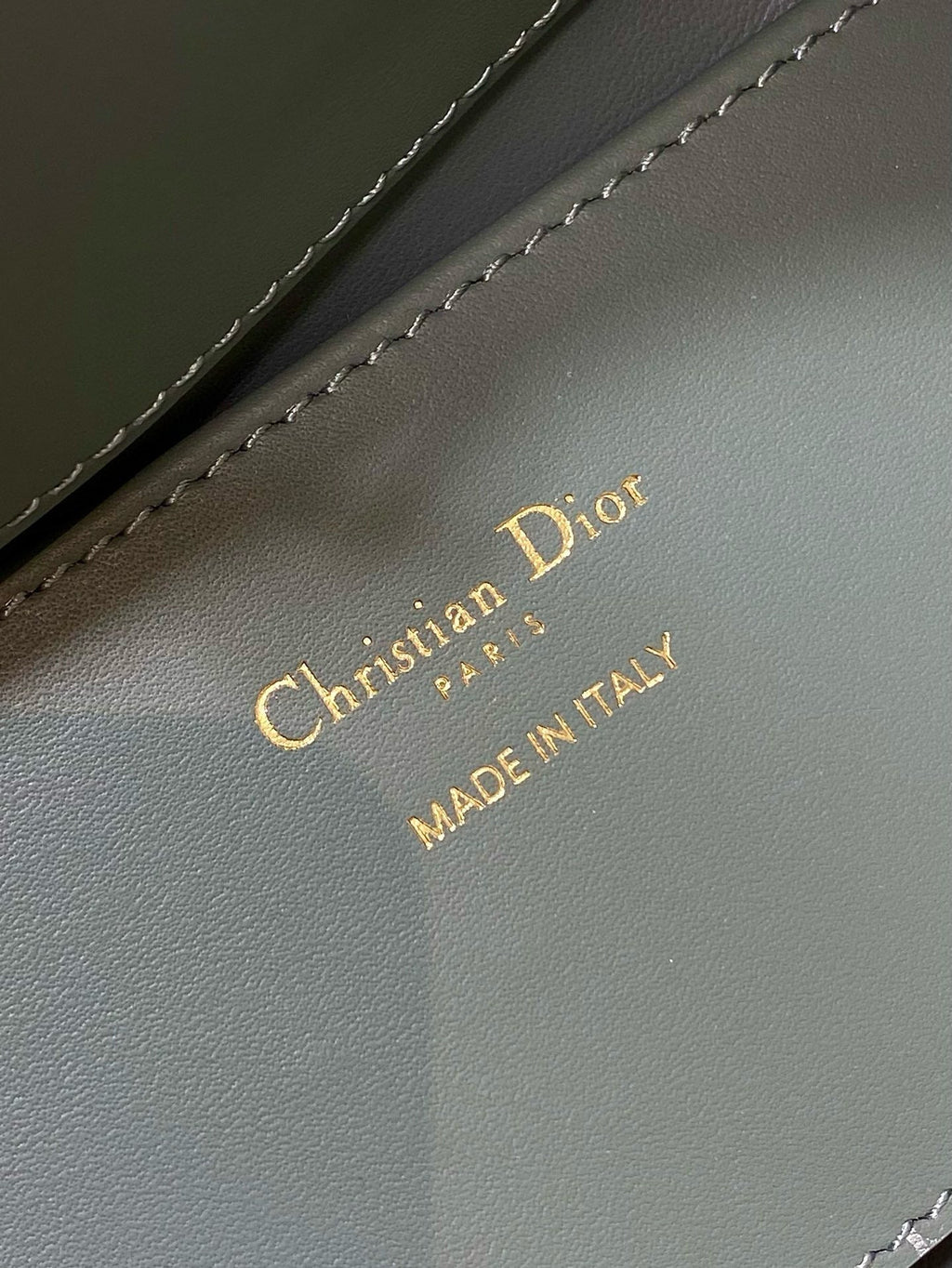 DIOR MINI TOUJOURS BUCKET BAG 18 IN GREY CANNAGE CALFSKIN