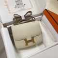 HERMES CONSTANCE 18 MILKY WHITE EPSOM GOLD HARDWARE