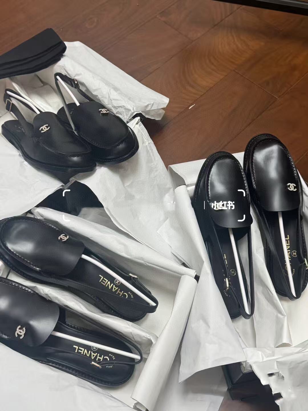 CHANEL MOASINS 2025 IN BLACK CALFSKIN