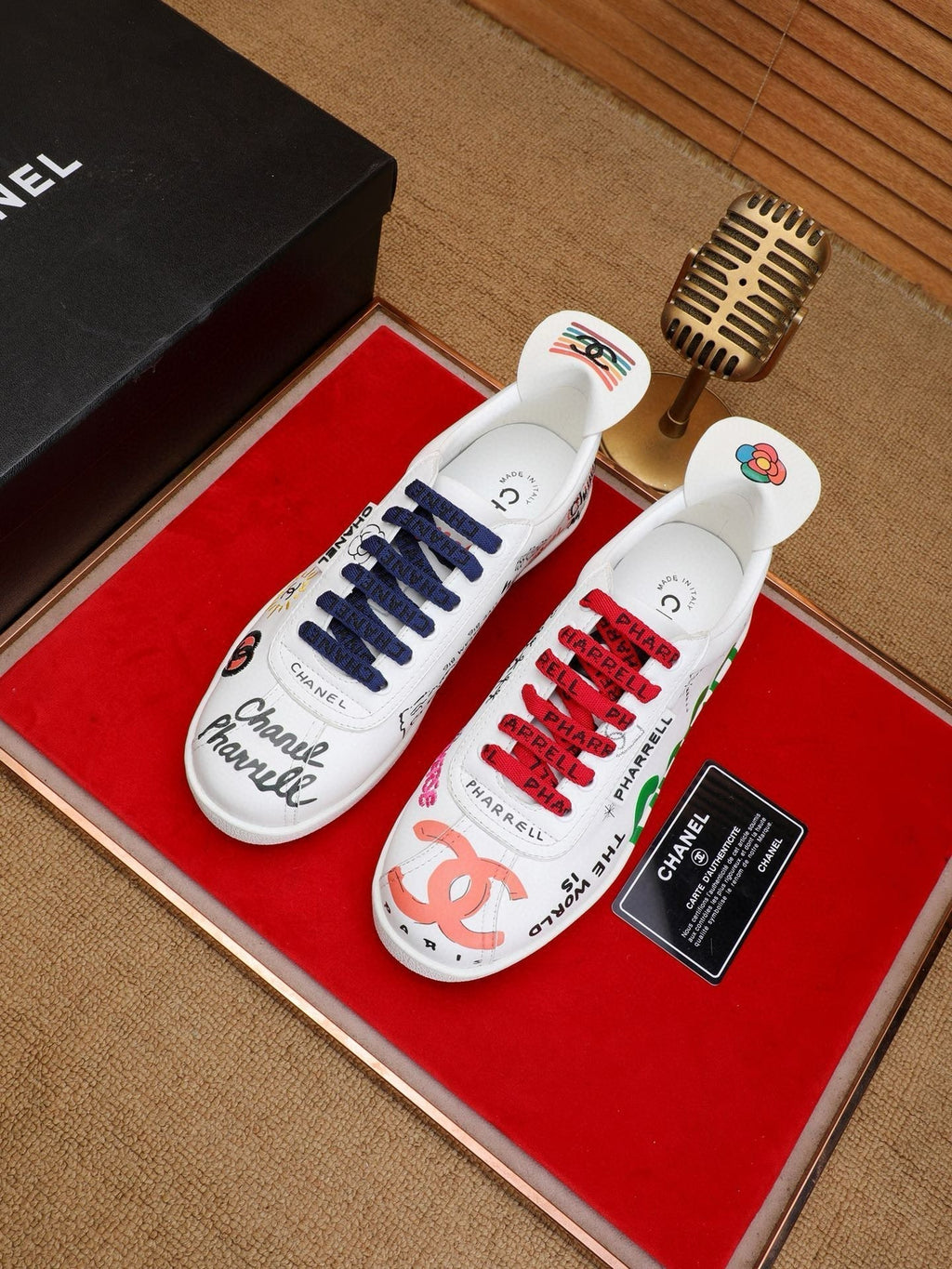CHANEL COCO SNEAKERS IN COLORFUL CALFSKIN