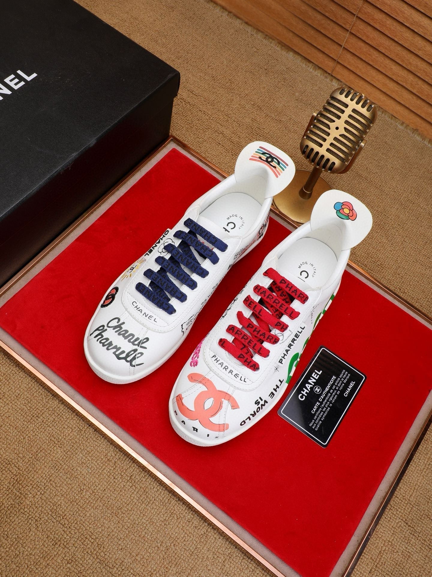 CHANEL COCO SNEAKERS IN COLORFUL CALFSKIN