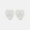 18K Double Gucci Heart Earrings