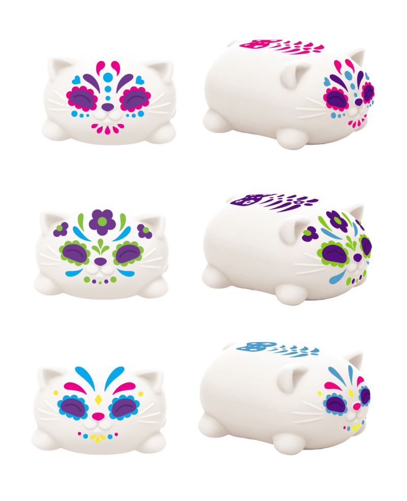 NeeDoh Sugar Skull Cool Cats sensory toy