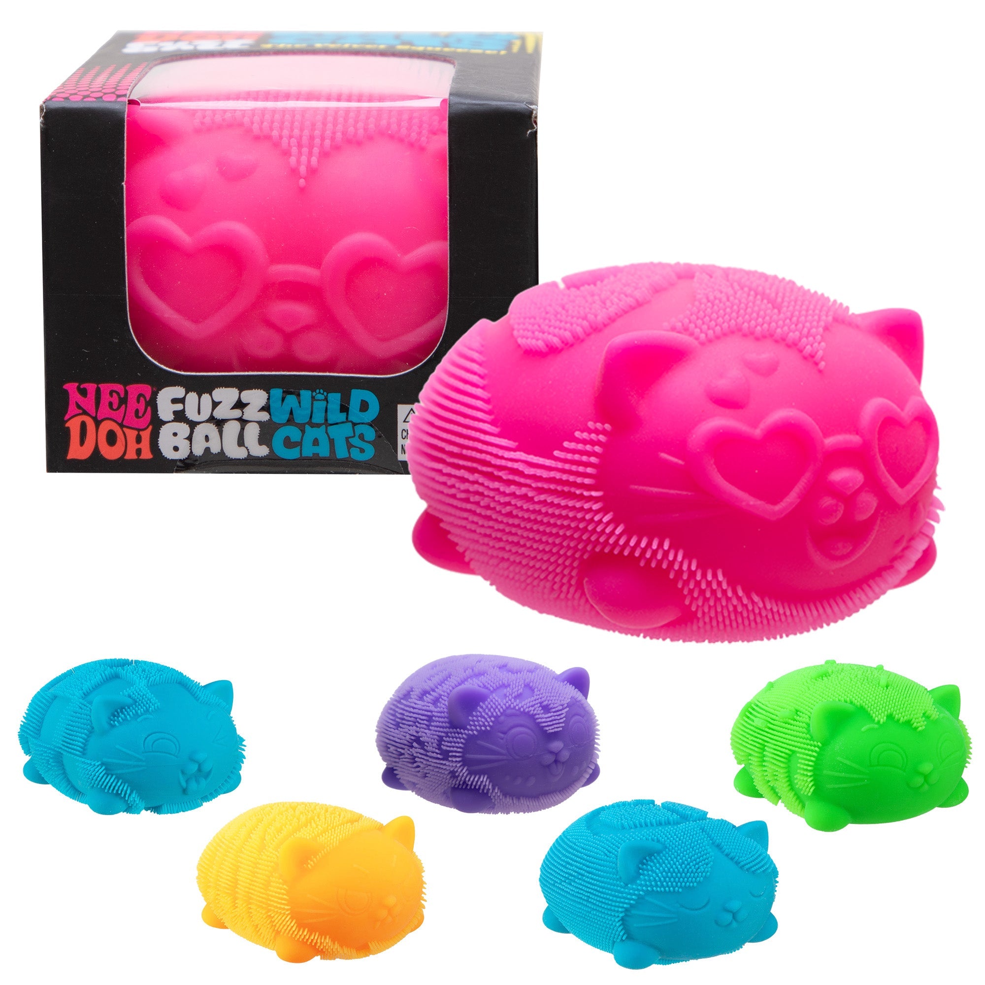 NeeDoh Fuzz Ball Wild Cats sensory toy