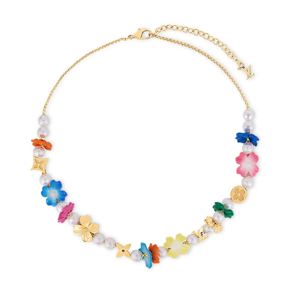 18K Louis Vuitton Surfin' Flower Necklace