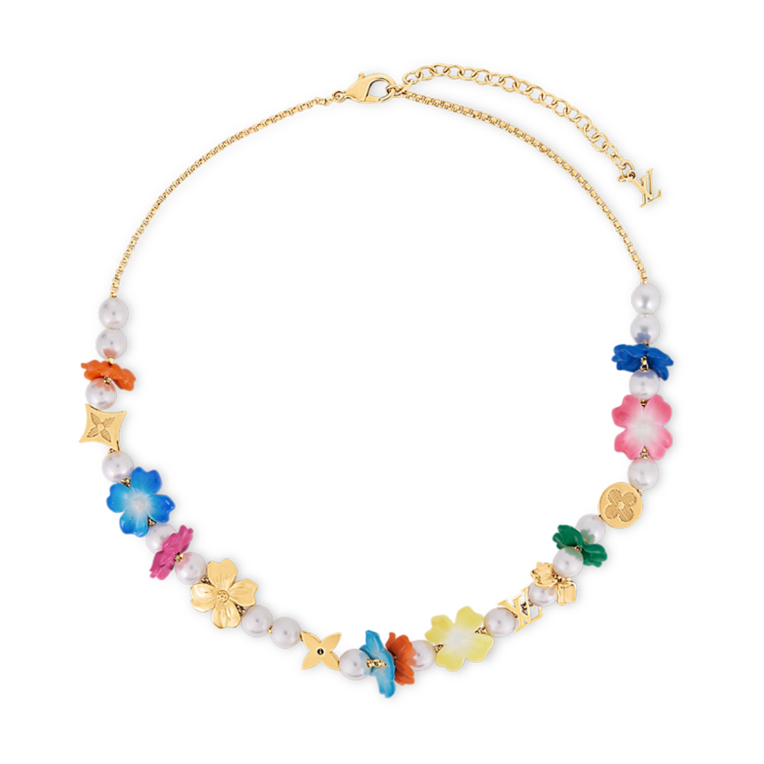 18K Louis Vuitton Surfin' Flower Necklace