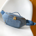 LOUIS VUITTON LV 25S RUSH BUMBAG 30 IN BLUE CANVAS DAMIER DENIM
