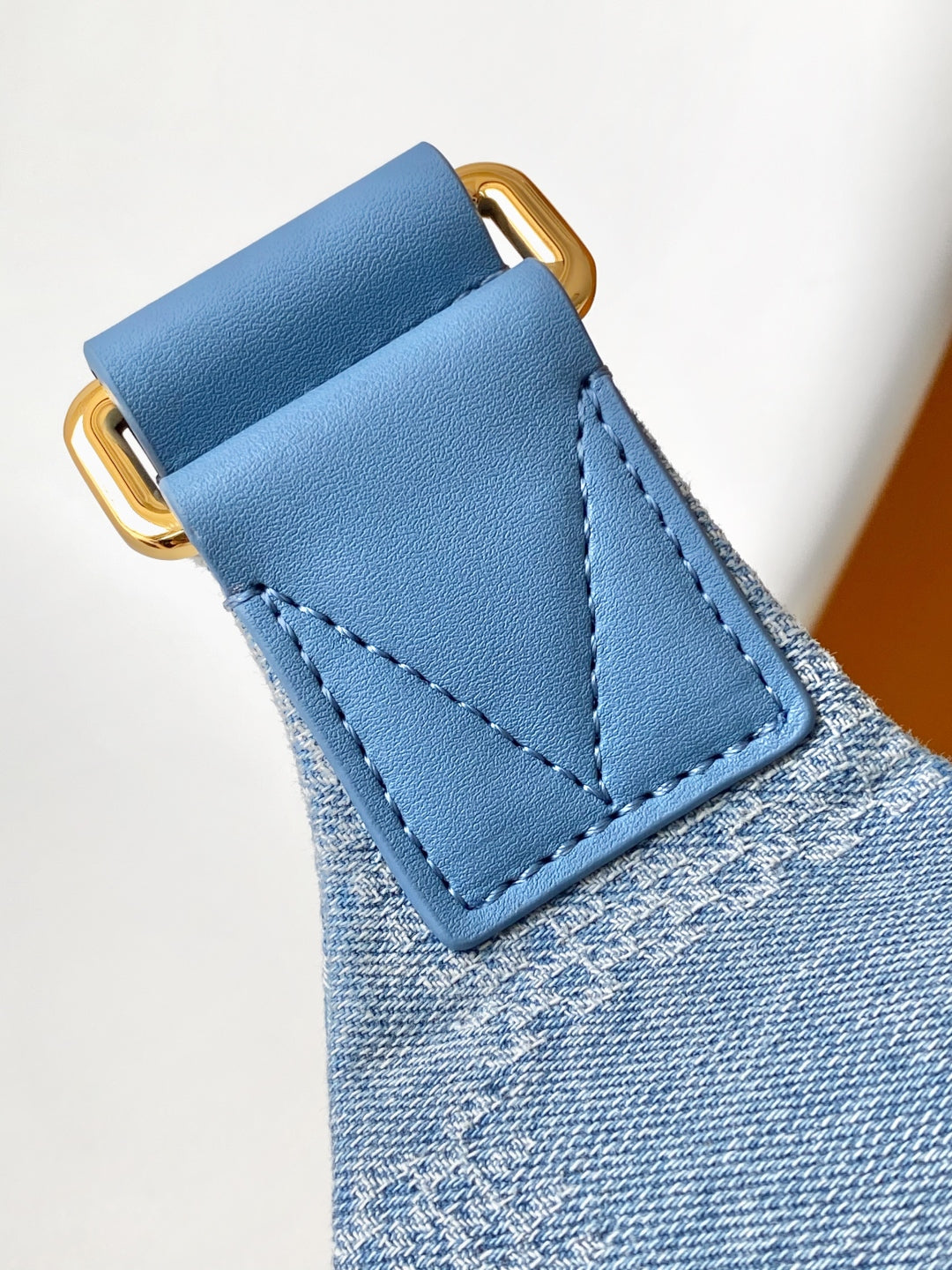 LOUIS VUITTON LV 25S RUSH BUMBAG 30 IN BLUE CANVAS DAMIER DENIM