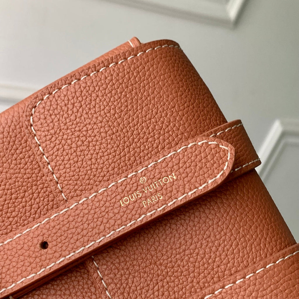 LOUIS VUITTON LOW KEY BAG 22 IN COGNAC BROWN CALFSKIN