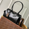 LOUIS VUITTON SPEEDY CARGO VIBE 28 IN BLACK LAMBSKIN MONOGRAM LOGO TAG