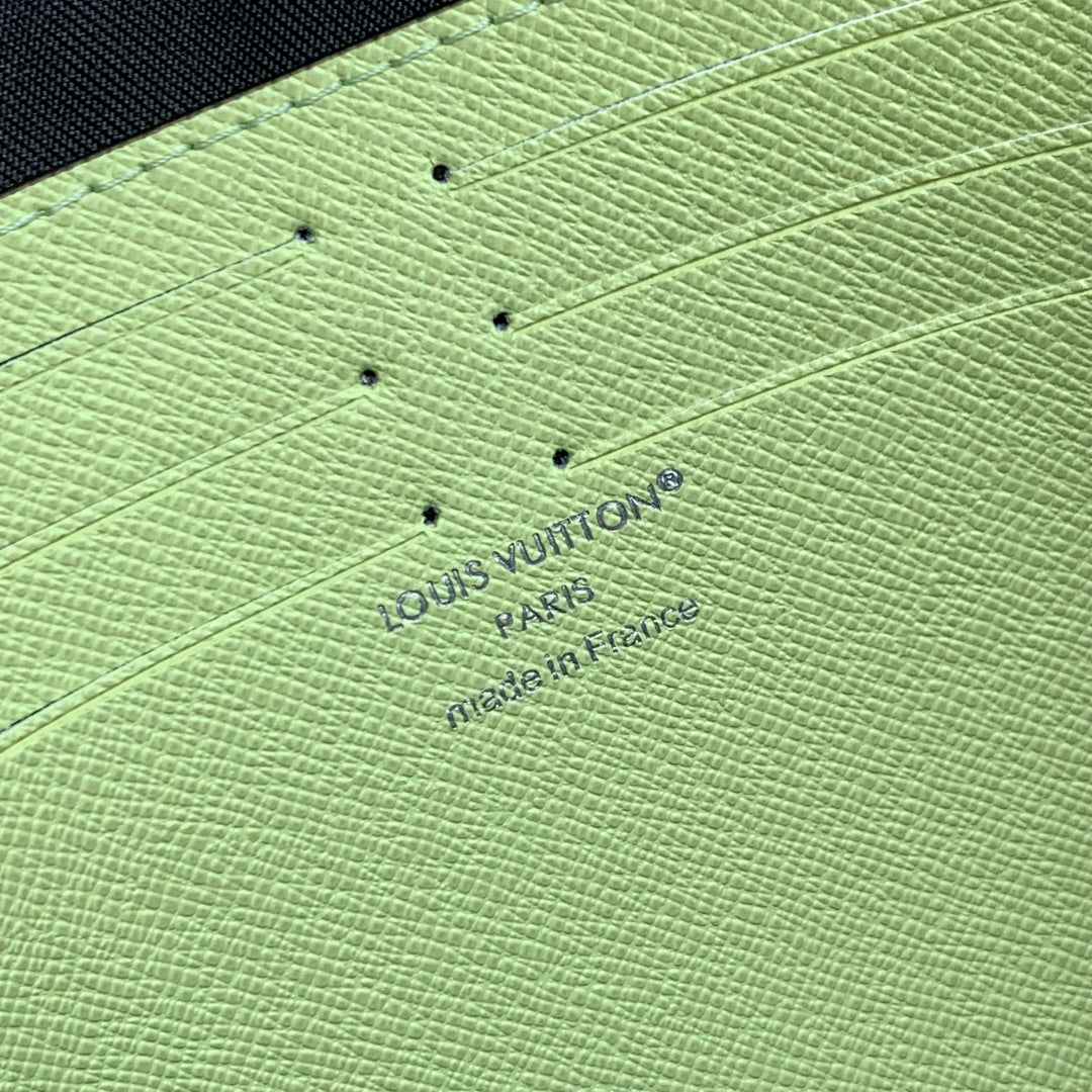 LOUIS VUITTON POCHETTE VOYAGE 26 IN LEMON YELLOW MONOGRAM ECLIPSE CALFSKIN