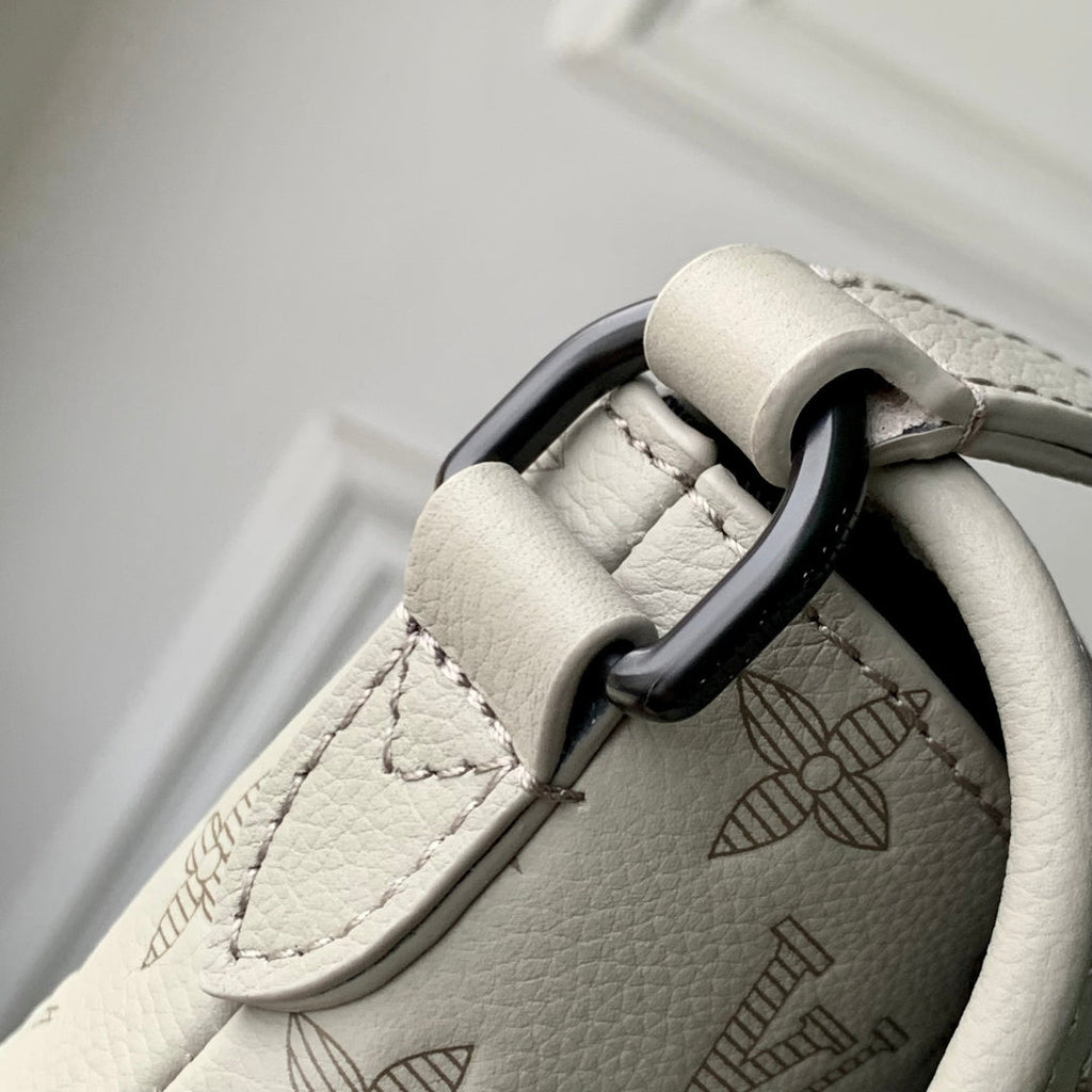 LOUIS VUITTON PULSE WEARABLE WALLET 22.5 IN SAND MONOGRAM SHADOW EMBOSSED CALFSKIN