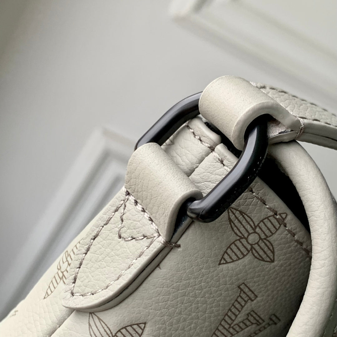 LOUIS VUITTON PULSE WEARABLE WALLET 22.5 IN SAND MONOGRAM SHADOW EMBOSSED CALFSKIN