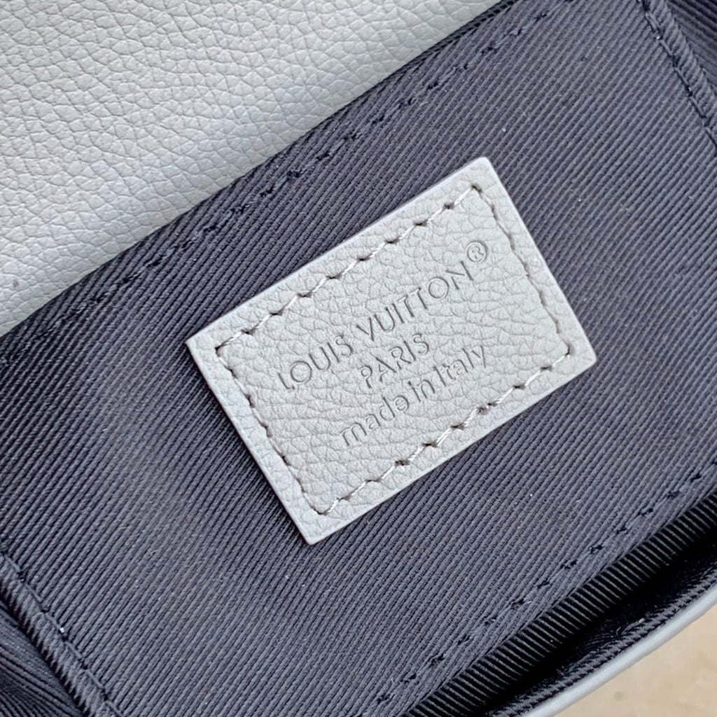 LOUIS VUITTON PULSE WEARABLE WALLET 22.5 IN SAND MONOGRAM SHADOW EMBOSSED CALFSKIN