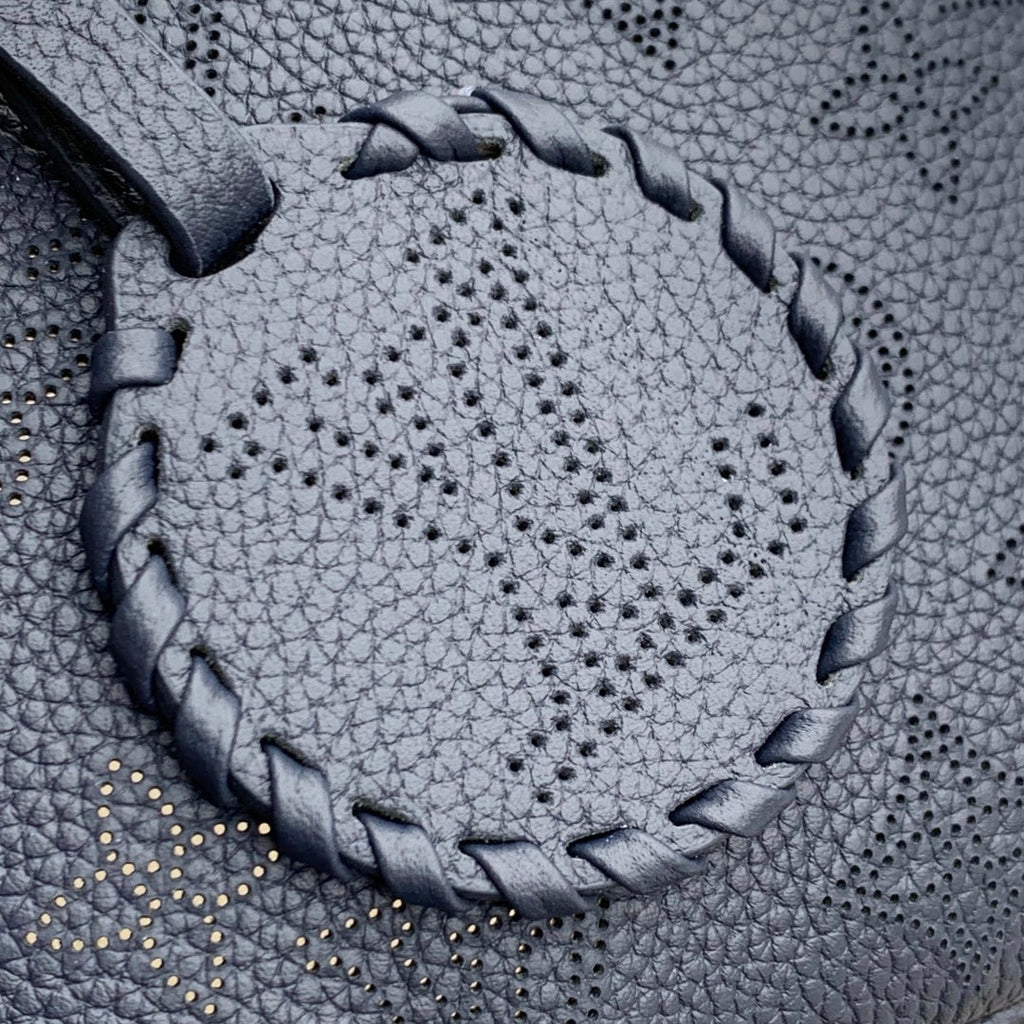 LOUIS VUITTON BLOSSOM PM 20 IN DARK BLUE MONOGRAM PERFORATED CALFSKIN