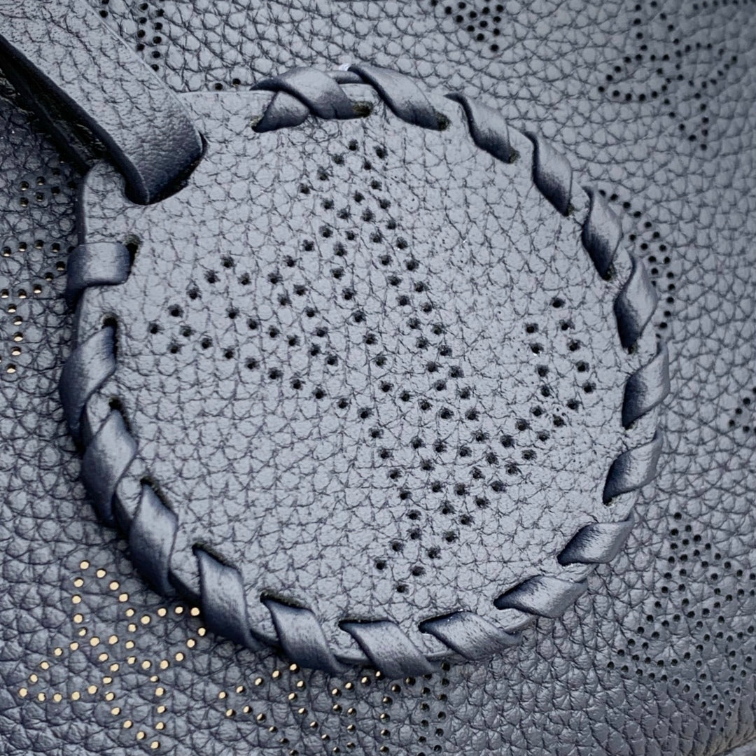 LOUIS VUITTON BLOSSOM PM 20 IN DARK BLUE MONOGRAM PERFORATED CALFSKIN