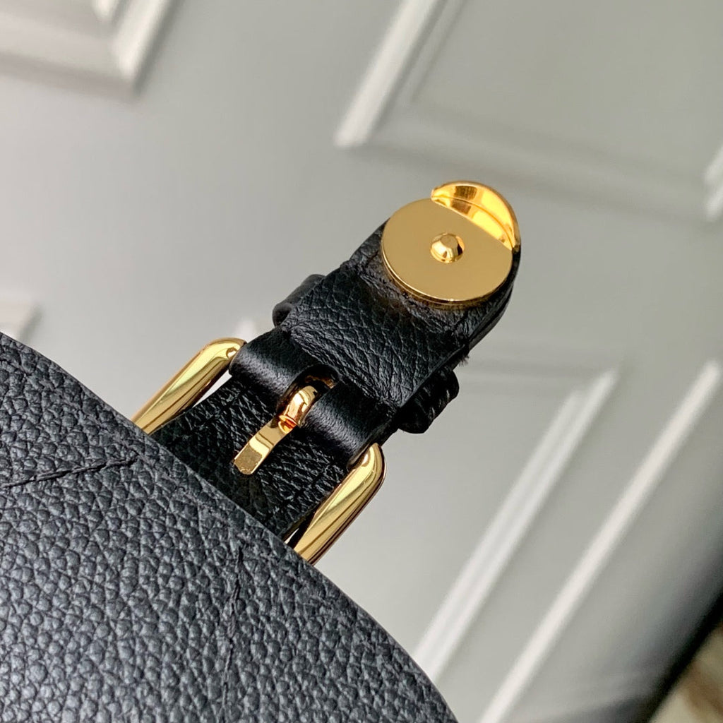 LOUIS VUITTON BACKUP BACKPACK 22 IN BLACK MONOGRAM EMPREINTE LEATHER