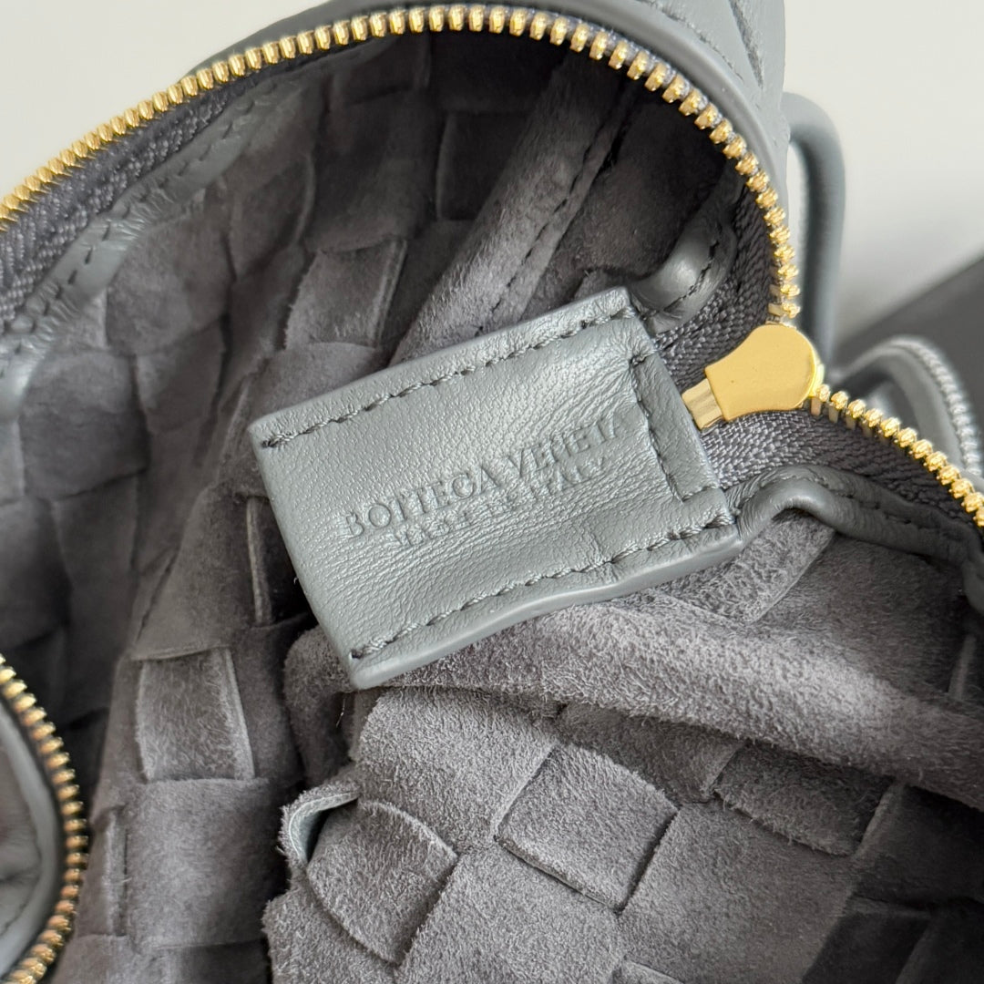 MINI LOOP CAMERA BAG 22 IN GREY CALFSKIN